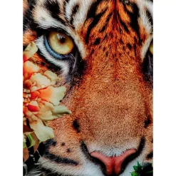 KARE Design Bilder-Glasbild Tiger On Hunt 150X100Cm