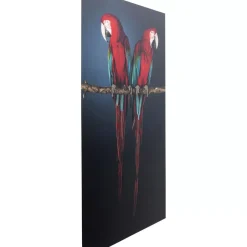 KARE Design Bilder-Glasbild Twin Parrot 80X120Cm