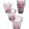 KARE Design Geschirr & Tischaccessoires-Glas-Set Bubble Mauve (6/Tlg.)