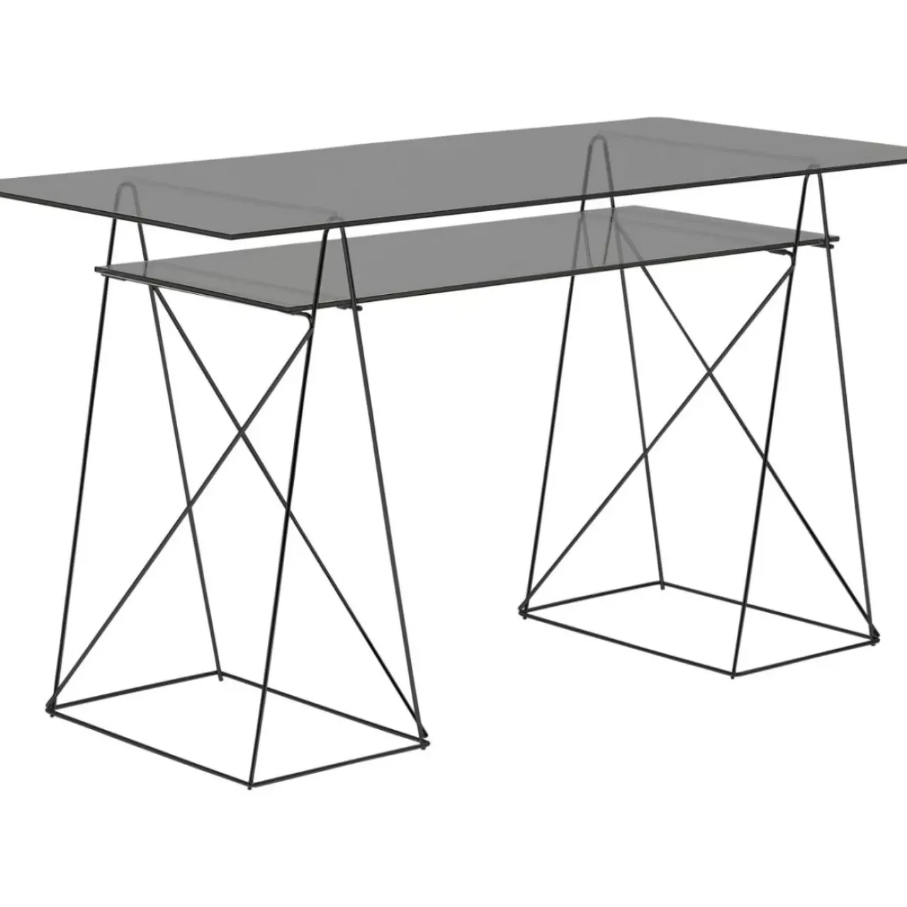 KARE Design Tische-Glasset Polar 8Mm Esg Smoke 130X65Cm