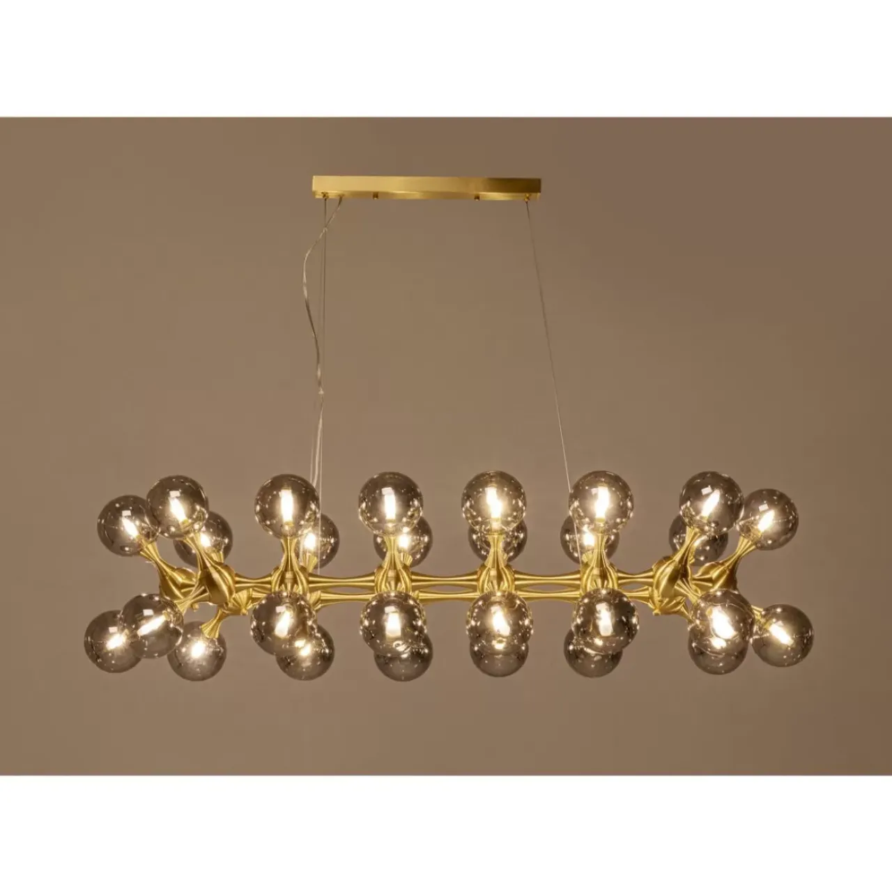 KARE Design Hängeleuchten-Hangeleuchte Atomic Balls Brass 140Cm