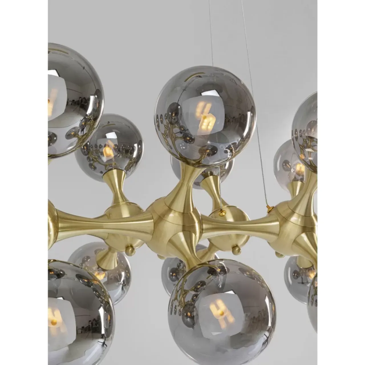 KARE Design Hängeleuchten-Hangeleuchte Atomic Balls Brass 140Cm