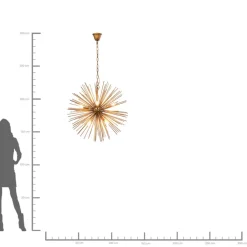 KARE Design Hängeleuchten-Hangeleuchte Beam Brass O72Cm