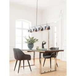 KARE Design Hängeleuchten-Hangeleuchte Chrome Goblet Quattro O25Cm