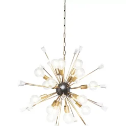 KARE Design Hängeleuchten-Hangeleuchte Crystal Bomb Brass O93Cm