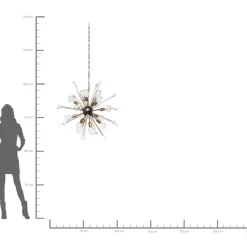 KARE Design Hängeleuchten-Hangeleuchte Crystal Bomb Brass O93Cm