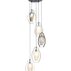 KARE Design Hängeleuchten-Hangeleuchte Diamond Fever Spiral Schwarz O42Cm