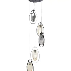 KARE Design Hängeleuchten-Hangeleuchte Diamond Fever Spiral Schwarz O42Cm