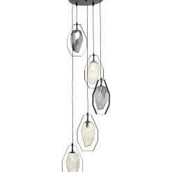 KARE Design Hängeleuchten-Hangeleuchte Diamond Fever Spiral Schwarz O42Cm