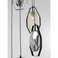 KARE Design Hängeleuchten-Hangeleuchte Diamond Fever Spiral Schwarz O42Cm