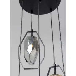 KARE Design Hängeleuchten-Hangeleuchte Diamond Fever Spiral Schwarz O42Cm