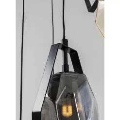 KARE Design Hängeleuchten-Hangeleuchte Diamond Fever Spiral Schwarz O42Cm