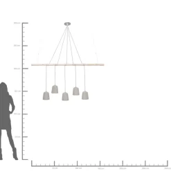 KARE Design Hängeleuchten-Hangeleuchte Dining Concrete Cinque