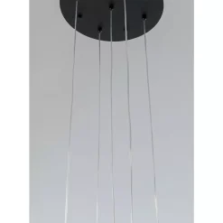 KARE Design Hängeleuchten-Hangeleuchte Frozen 5 Schwarz Matt O35Cm