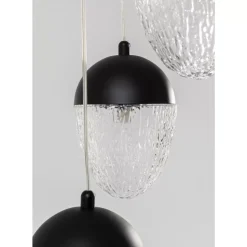 KARE Design Hängeleuchten-Hangeleuchte Frozen 5 Schwarz Matt O35Cm