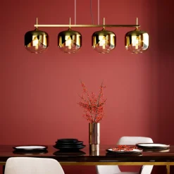 KARE Design Hängeleuchten-Hangeleuchte Golden Goblet Quattro O25Cm