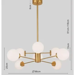KARE Design Hängeleuchten-Hangeleuchte Heavenly Gold O98Cm