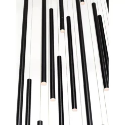 KARE Design Hängeleuchten-Hangeleuchte Living Vegas Deluxe Schwarz Matt Led