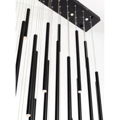 KARE Design Hängeleuchten-Hangeleuchte Living Vegas Deluxe Schwarz Matt Led