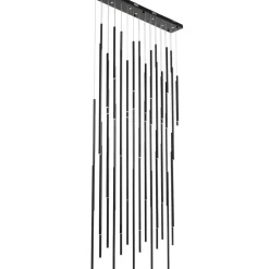 KARE Design Hängeleuchten-Hangeleuchte Living Vegas Deluxe Schwarz Matt Led