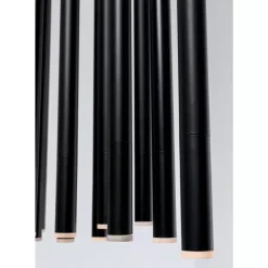 KARE Design Hängeleuchten-Hangeleuchte Living Vegas Schwarz Matt Led 120Cm