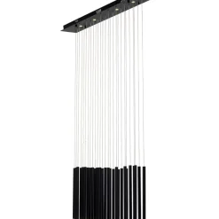 KARE Design Hängeleuchten-Hangeleuchte Living Vegas Schwarz Matt Led 120Cm