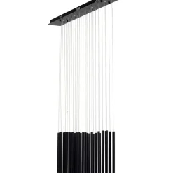 KARE Design Hängeleuchten-Hangeleuchte Living Vegas Schwarz Matt Led 120Cm