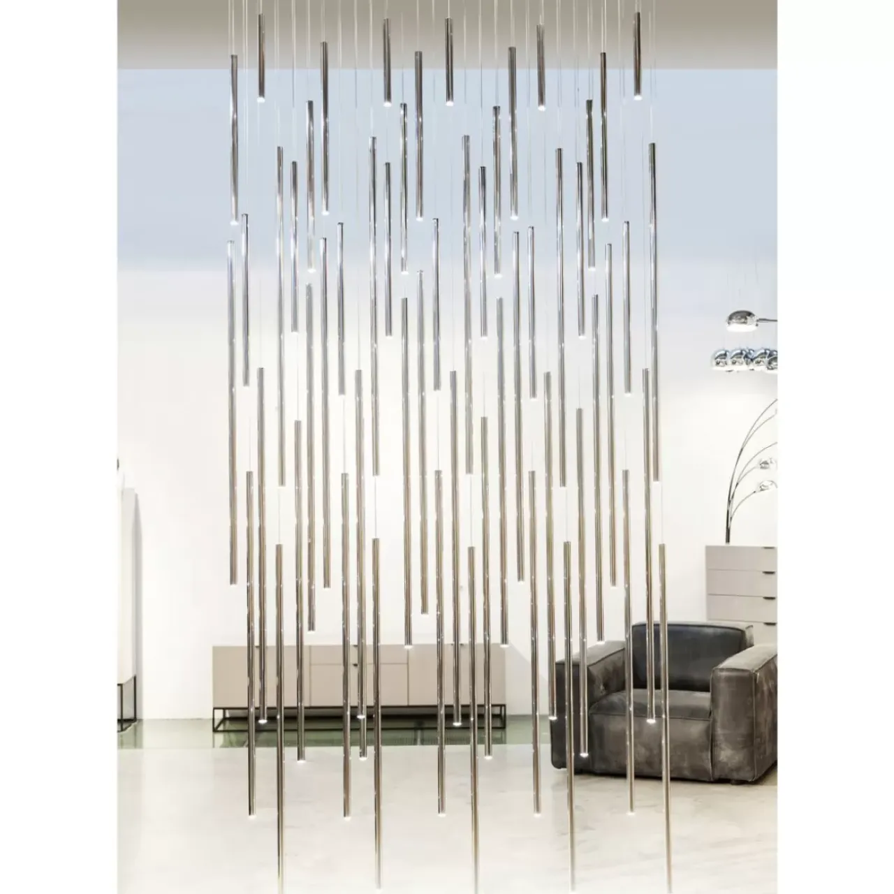 KARE Design Hängeleuchten-Hangeleuchte Living Vegas Deluxe Chrome Led