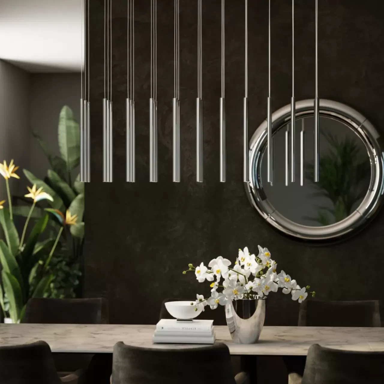 KARE Design Hängeleuchten-Hangeleuchte Living Vegas Chrome Led