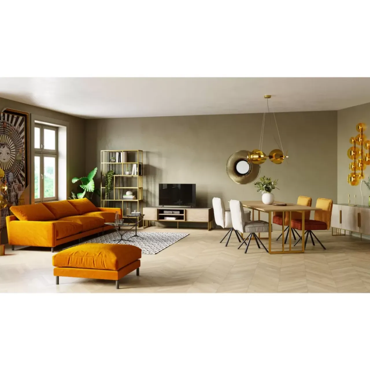 KARE Design Hängeleuchten-Hangeleuchte Mariposa Brass O81Cm