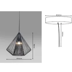 KARE Design Hängeleuchten-Hangeleuchte Modo Wire Black