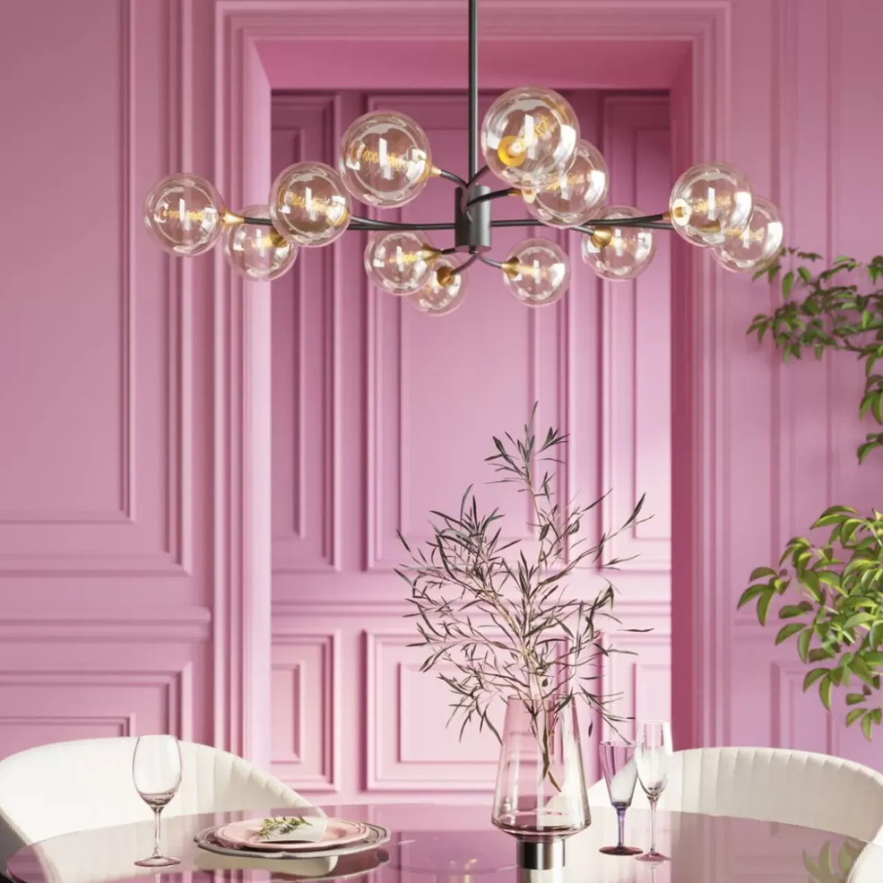 KARE Design Hängeleuchten-Hangeleuchte Molecules 12