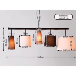 KARE Design Hängeleuchten-Hangeleuchte Parecchi Black 140