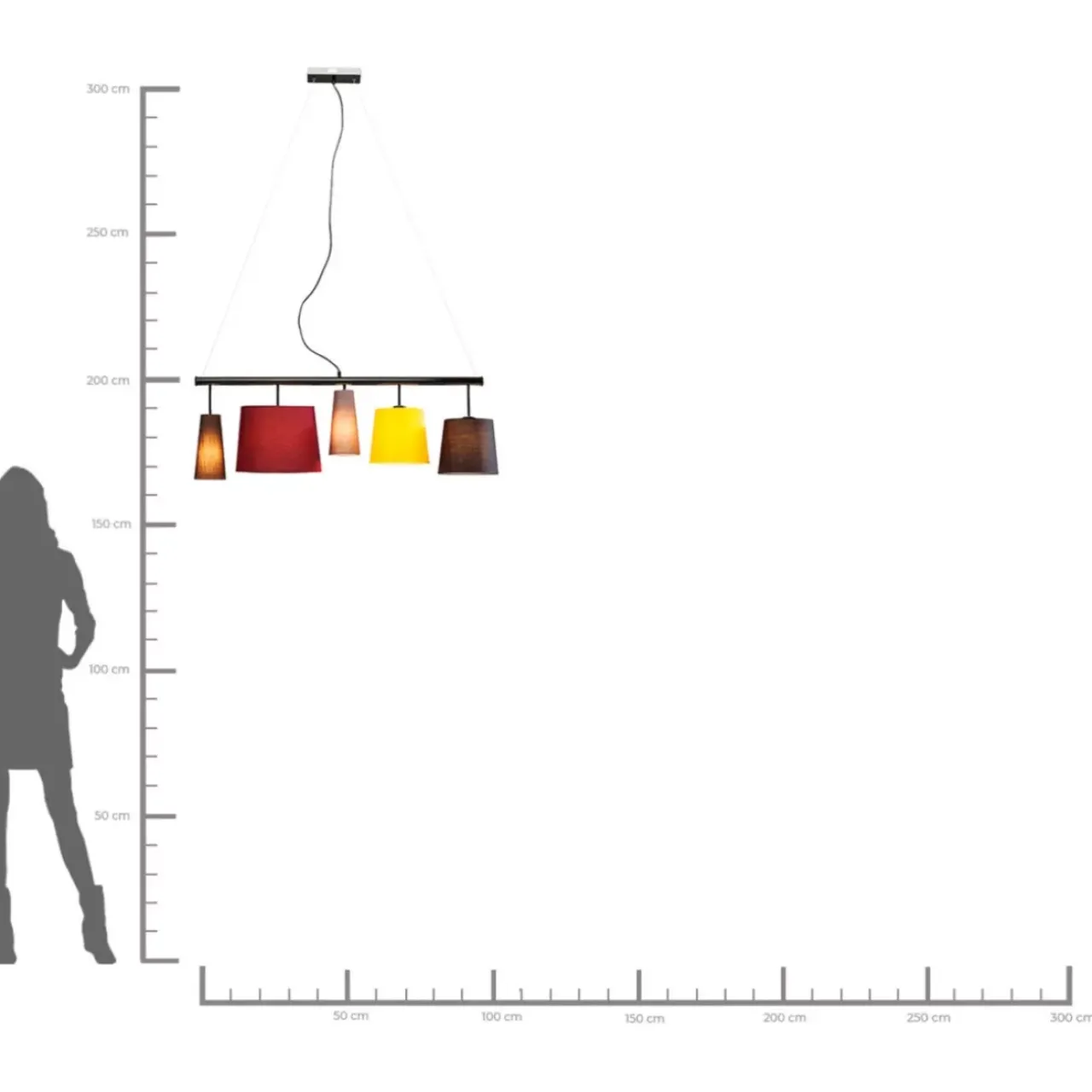 KARE Design Hängeleuchten-Hangeleuchte Parecchi Colore 100Cm