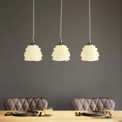 KARE Design Hängeleuchten-Hangeleuchte Ruffle Dining Weis