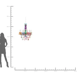 KARE Design Hängeleuchten-Hangeleuchte Starlight Rainbow 6-Arm