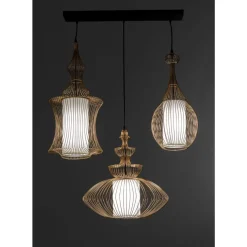 KARE Design Hängeleuchten-Hangeleuchte Swing Iron Tre Gold