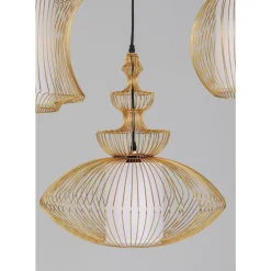 KARE Design Hängeleuchten-Hangeleuchte Swing Iron Tre Gold