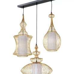 KARE Design Hängeleuchten-Hangeleuchte Swing Iron Tre Gold