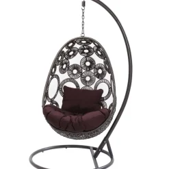 KARE Design Outdoormöbel-Hangesessel Ibiza Braun