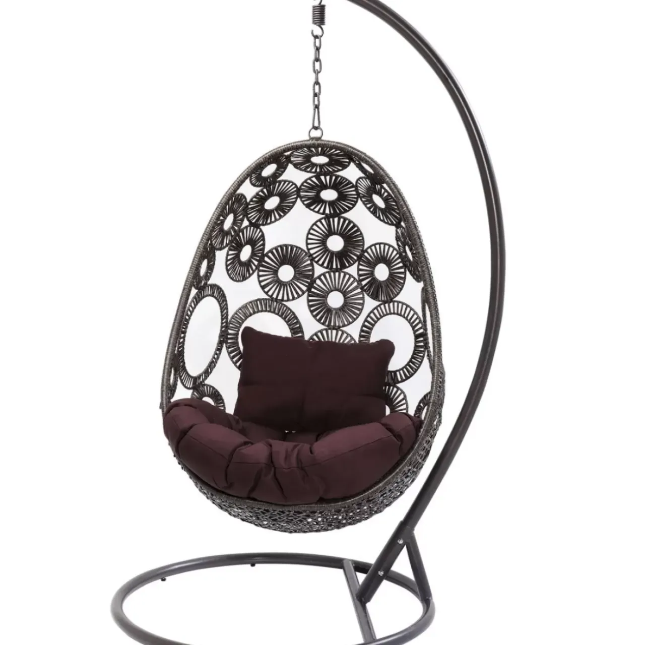 KARE Design Outdoormöbel-Hangesessel Ibiza Braun