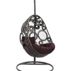 KARE Design Outdoormöbel-Hangesessel Ibiza Braun