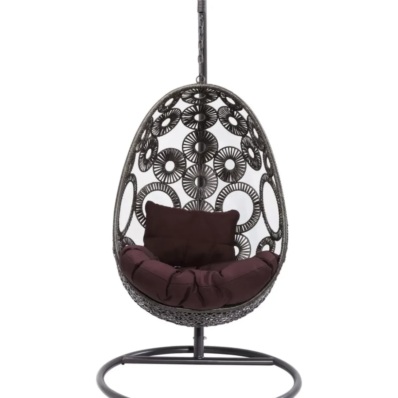 KARE Design Outdoormöbel-Hangesessel Ibiza Braun