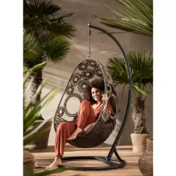 KARE Design Outdoormöbel-Hangesessel Ibiza Braun