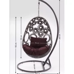 KARE Design Outdoormöbel-Hangesessel Ibiza Weiss