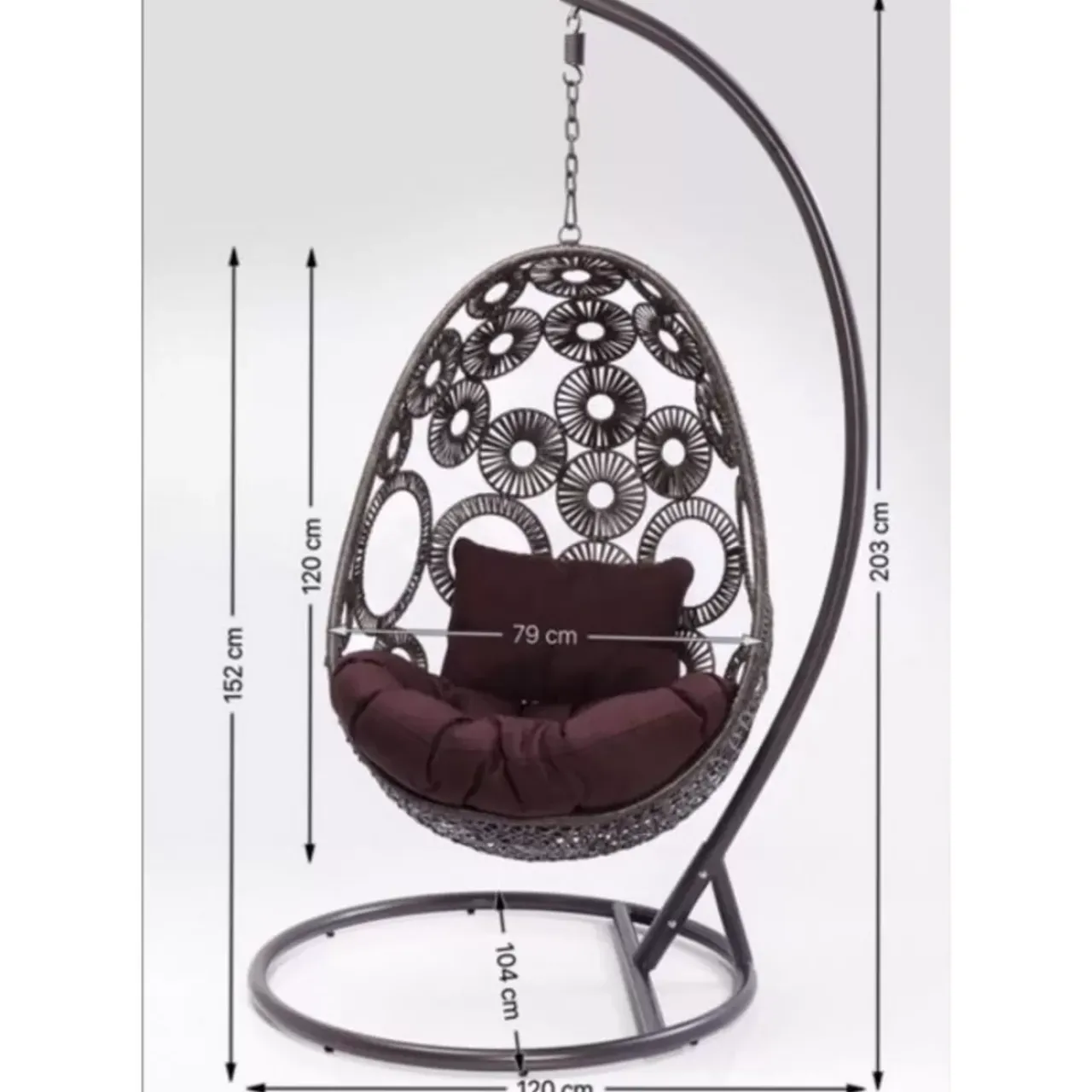 KARE Design Outdoormöbel-Hangesessel Ibiza Weiss