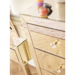 KARE Design Kommoden & Sideboards-Hochkommode Luxury Champagne 5 Schube