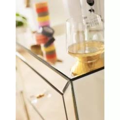 KARE Design Kommoden & Sideboards-Hochkommode Luxury Champagne 5 Schube