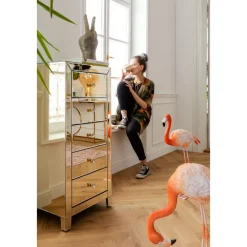 KARE Design Kommoden & Sideboards-Hochkommode Luxury Champagne 5 Schube