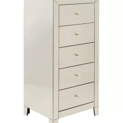 KARE Design Kommoden & Sideboards-Hochkommode Luxury Champagne 5 Schube